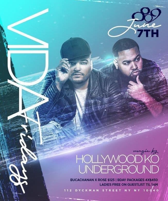 Event - Vida Fridays Pre Puerto Rican Day Parade Edition At 809 Lounge - New York, New York - June 7, 2019 | concert tickets