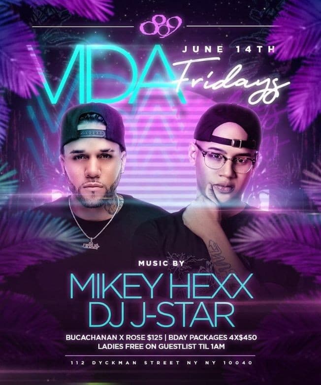 Event - Vida Fridays At 809 Lounge - New York, New York - 14 de junio de 2019 | concert tickets