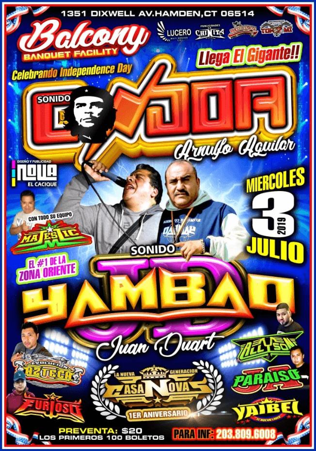 Event - Sonido Condor, Sonido Yamba y mas en Concierto - Hamden, Connecticut - 3 de julio de 2019 | concert tickets