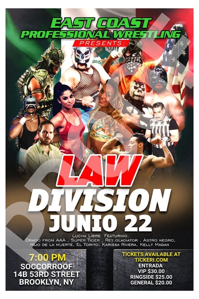 Event - Lucha libre / wrestling in Brooklyn - Brooklyn, New York - 22 de junio de 2019 | concert tickets