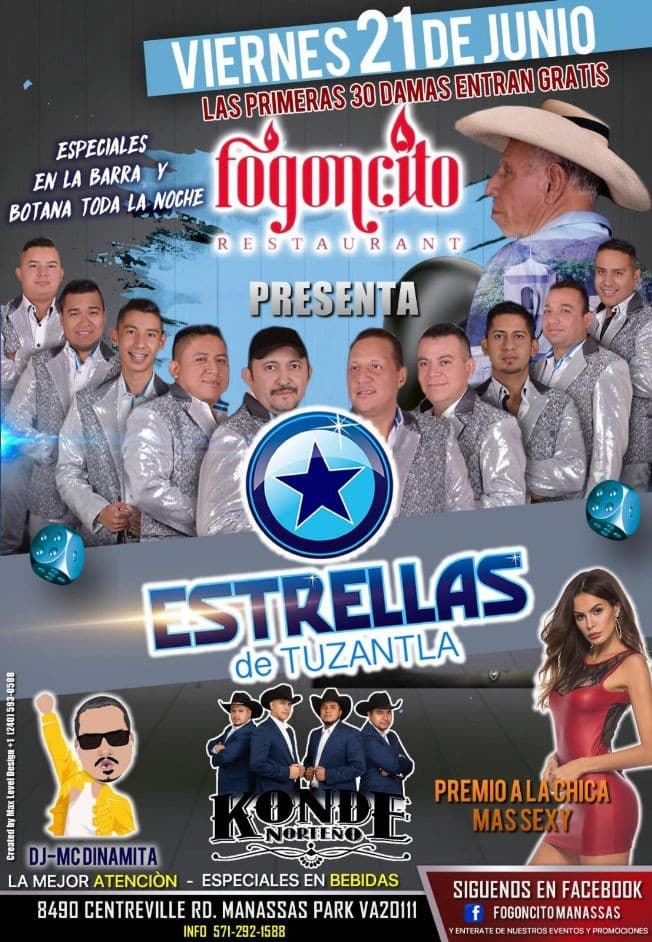 Event - Estrellas de Tuzantla,Konde Norteño En Concierto en Manassas,VA - Manassas Park, Virginia - June 21, 2019 | concert tickets