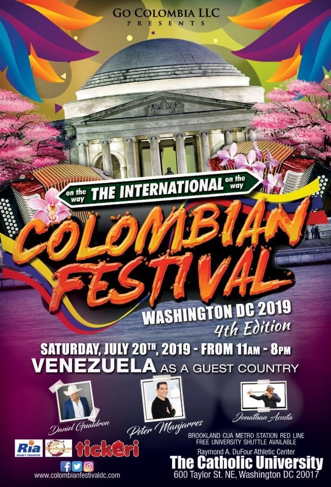 Event - The  International Colombian Festival  Washington DC 2019 - Washington, District Of Columbia - July 20, 2019 | concert tickets