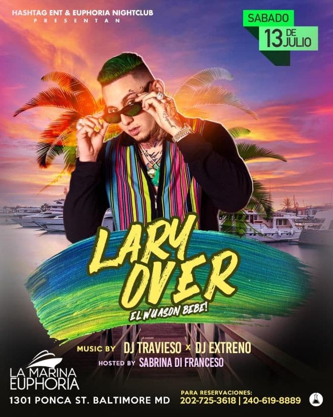 Event - Lary Over en Concierto con Dj Travieso & Dj Extremo en Baltimore,MD - Baltimore, Maryland - July 13, 2019 | concert tickets