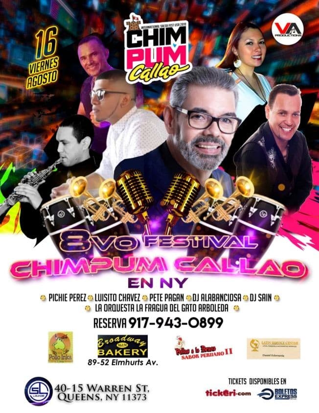 Event - 8vo Festival Chimpum Callao en NY - Queens, New York - August 16, 2019 | concert tickets
