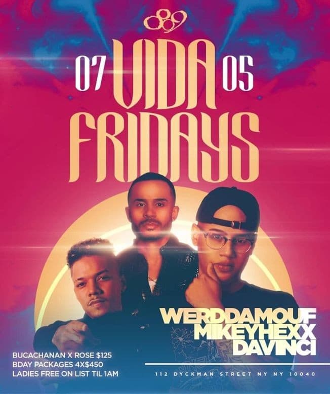 Event - Vida Fridays July 4th Weekend Edition At 809 Lounge - New York, New York - July 5, 2019 | concert tickets