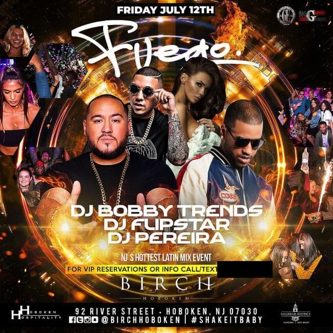 Event - ALL NEW FUEGO FRIDAYS AT THE ELEGANT BIRCH HOBOKEN - Hoboken, New Jersey - 12 de julio de 2019 | concert tickets