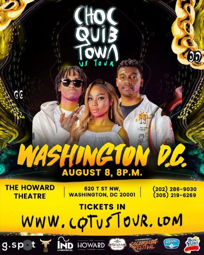 Event - ChocQuibtown US Tour - Washington DC - Washington, District Of Columbia - August 8, 2019 | concert tickets