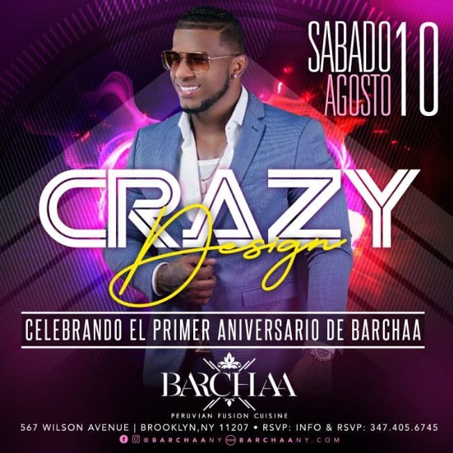 Event - CRAZY DESIGN EN BARCHAA - BROOKLYN, New York - August 10, 2019 | concert tickets