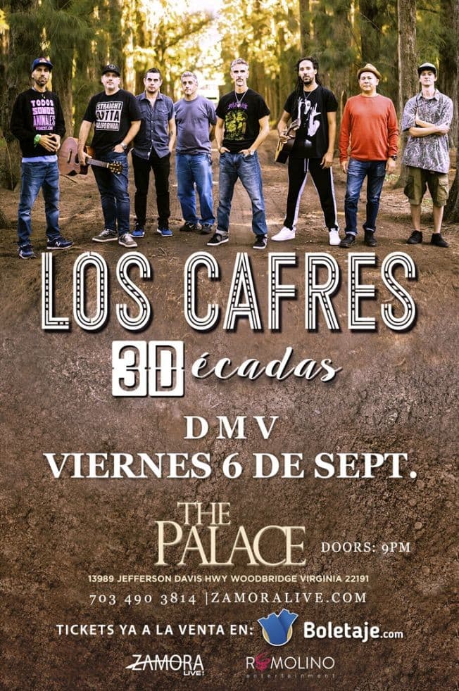 Event - Los Cafres - Woodbridge, Virginia - September 6, 2019 | concert tickets