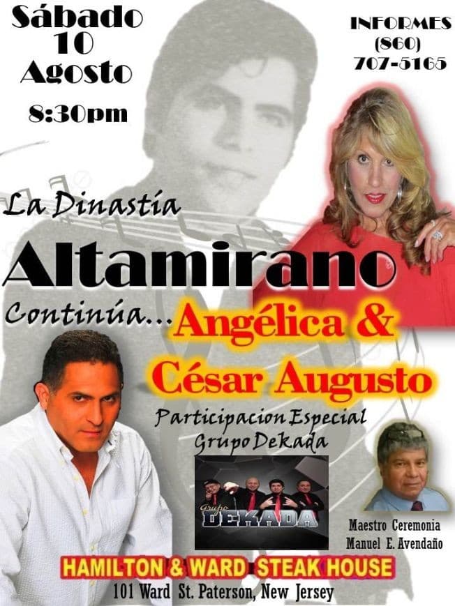 Event - CESAR ALTAMIRANO - Paterson, New Jersey - August 10, 2019 | concert tickets