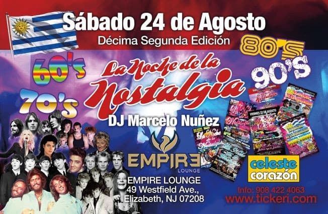 Event - La Noche de la Nostalgia en Elizabeth, NJ - Elizabeth, New Jersey - August 24, 2019 | concert tickets