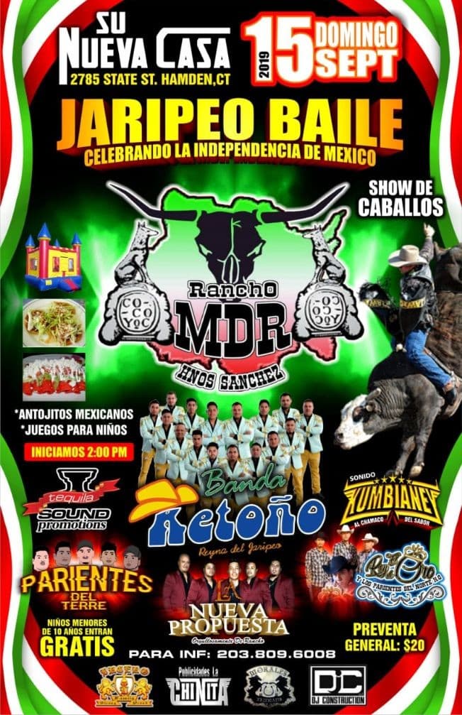 Event - Jaripeo Baile Celebrando La Independencia de México En Hamden, CT - Hamden, Connecticut - September 15, 2019 | concert tickets