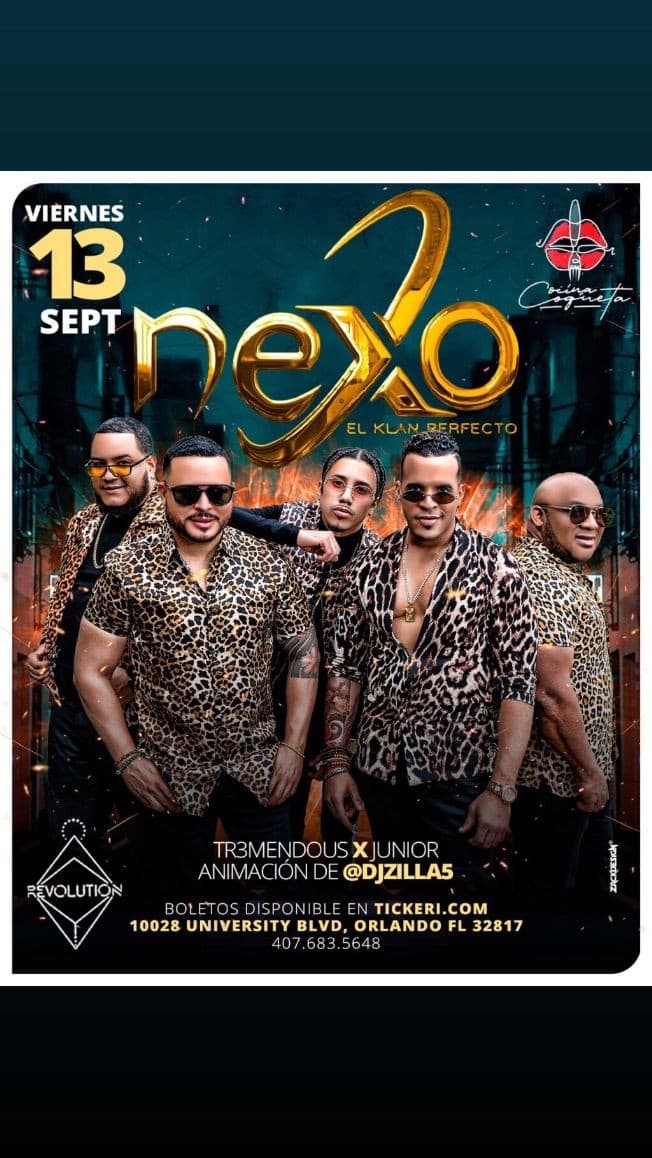 Event - Grupo Nexo - Orlando, Florida - September 13, 2019 | concert tickets