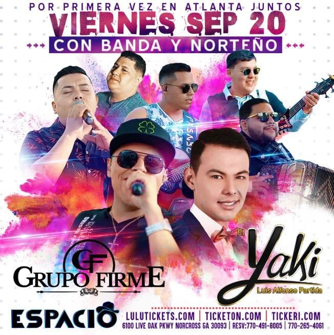 Event - Grupo Firme y El Yaki en Concierto - Norcross, Georgia - September 20, 2019 | concert tickets