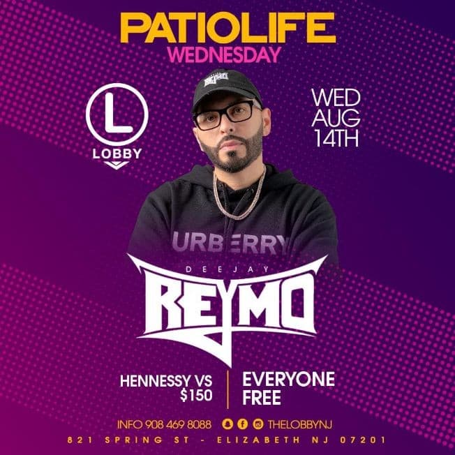 Event - Patio Life Wednesdays Season 2 At The Lobby - Elizabeth, New Jersey - August 14, 2019 | concert tickets