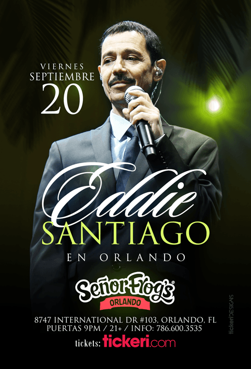 Event - EDDIE SANTIAGO EN ORLANDO - Orlando, Florida - September 20, 2019 | concert tickets