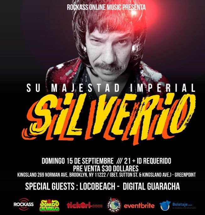 Event - Silverio en concierto New York - Brooklyn, New York - 15 de septiembre de 2019 | concert tickets