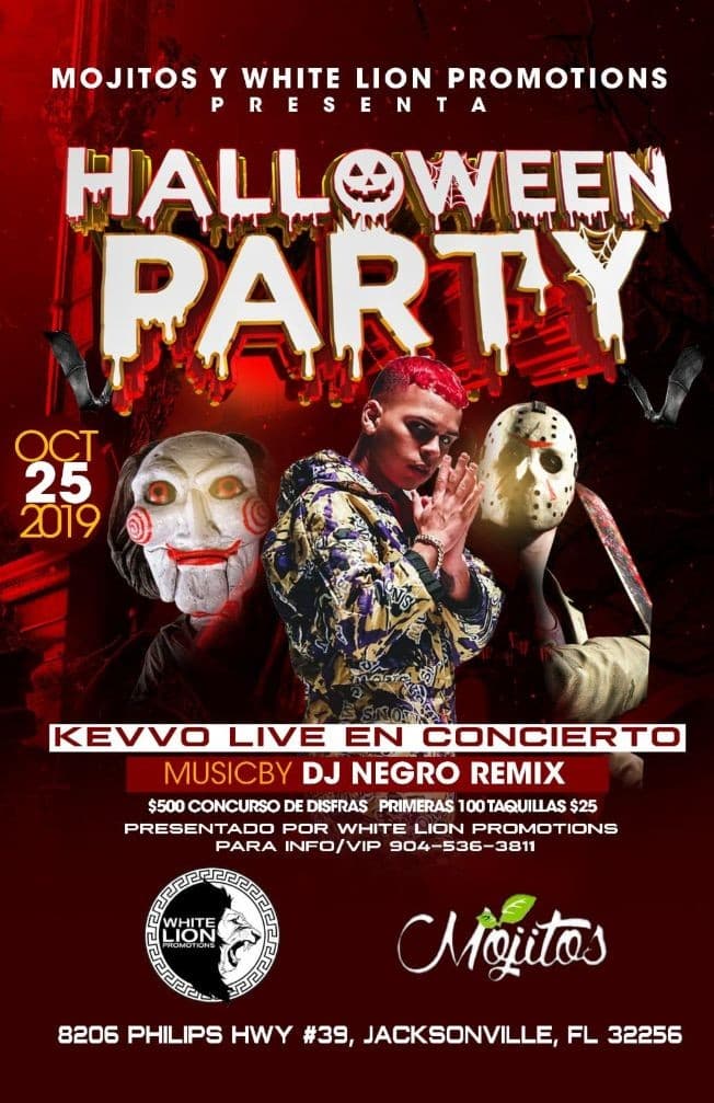 Event - Halloween Party with Kevvo in Jacksonville,FL - Jacksonville, Florida - 25 de octubre de 2019 | concert tickets