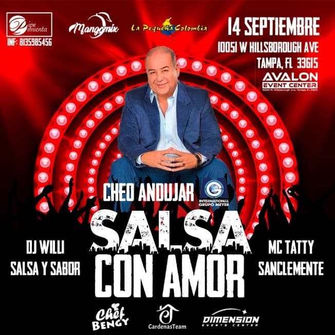 Event - Salsa con Amor con Cheo Andujar - Tampa, Florida - September 14, 2019 | concert tickets