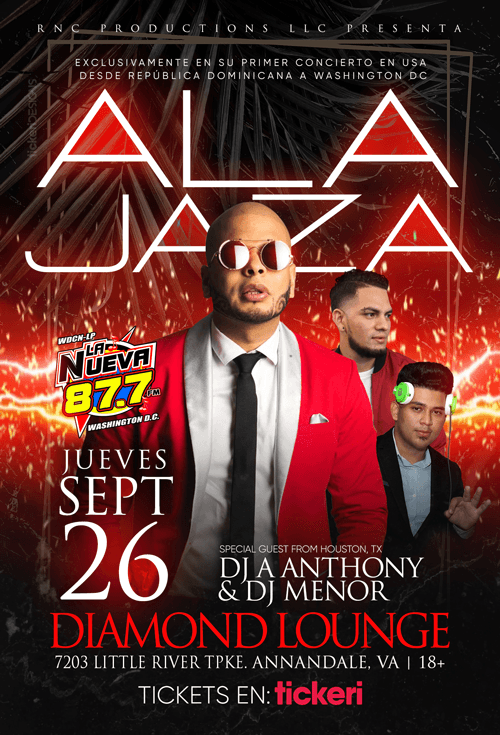 Event - Ala Jaza en Virginia - Annandale, Virginia - 26 de septiembre de 2019 | concert tickets