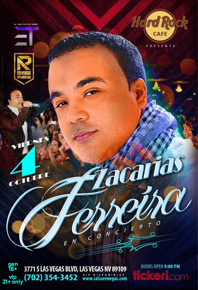 Event - Zacarias Ferreira En Concierto En Las Vegas,NV - Las Vegas, Nevada - 4 de octubre de 2019 | concert tickets