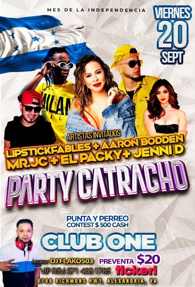 Event - PARTY CATRACHO-Lipstickfables, Mr jc, Aaron bodden, El packy, Jenni d - Alexandria, Virginia - 20 de septiembre de 2019 | concert tickets