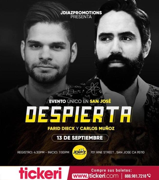Event - Despierta Con Farid Dieck Y Carlos Muñoz En San Jose CA - San Jose, California - September 13, 2019 | concert tickets