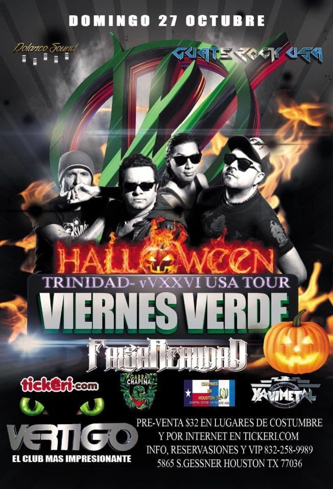 Event - Viernes Verde Trinidad USA Tour En Houston,TX - Houston, Texas - October 27, 2019 | concert tickets