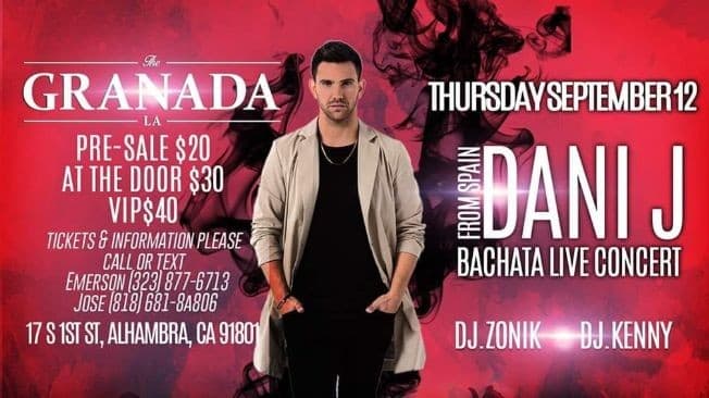 Event - DANI J & BKS PRE PARTY - Alhambra, California - 12 de septiembre de 2019 | concert tickets