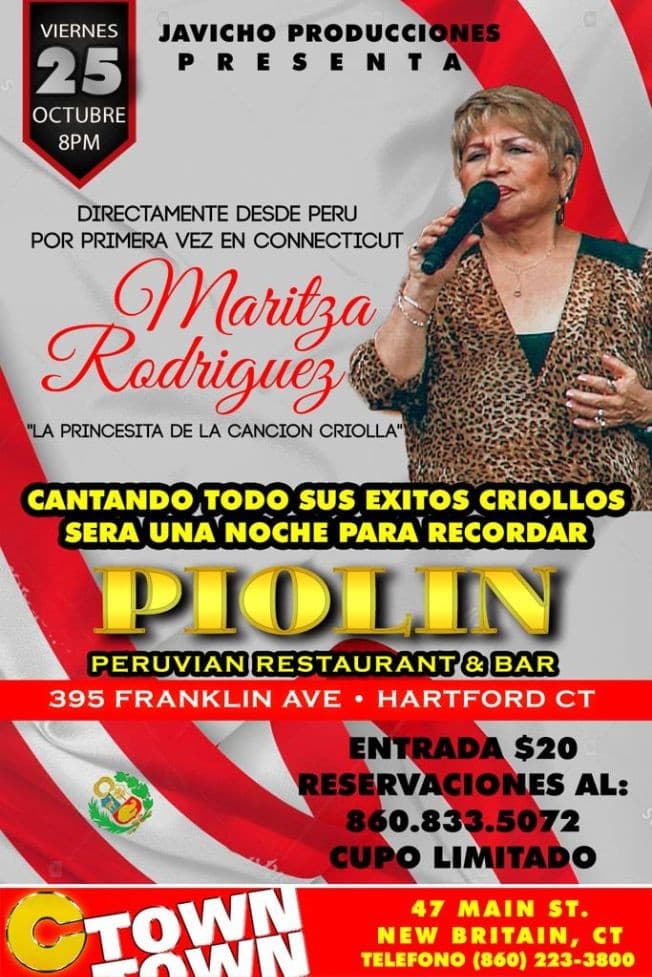 Event - Maritza  Rodriguez En Hartford, CT - Hartford, Connecticut - October 25, 2019 | concert tickets