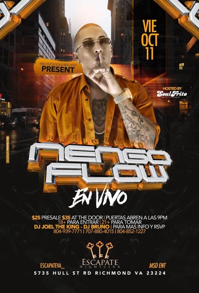Event - Nengo Flow - Richmond, Virginia - 11 de octubre de 2019 | concert tickets