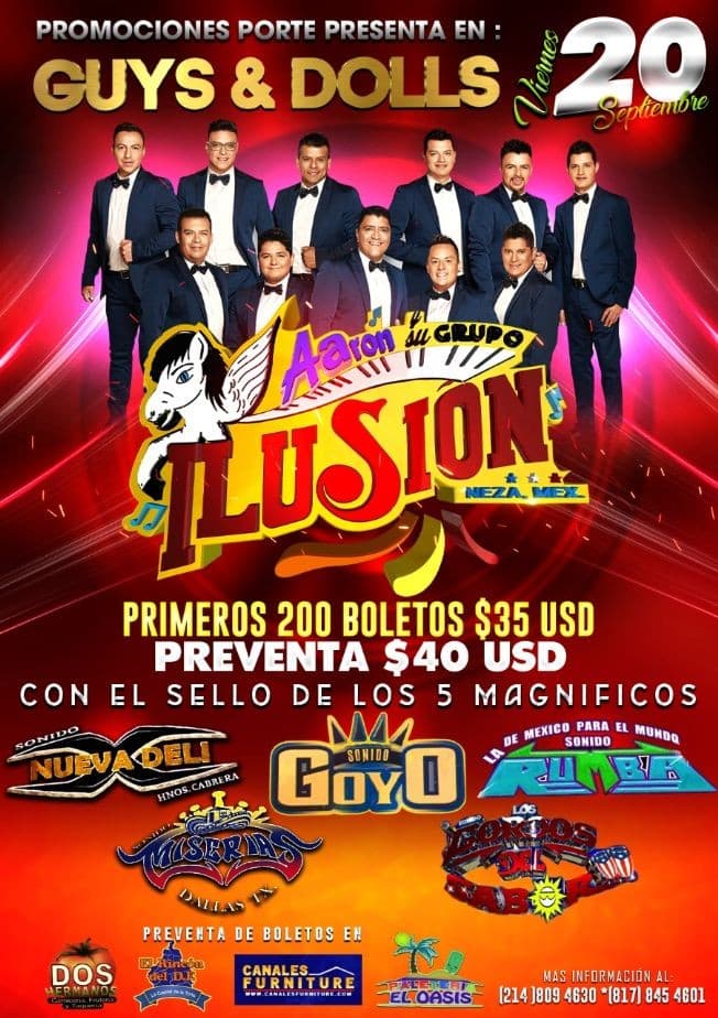 Event - Aaron y Su Grupo Ilusion en Fort Worth,TX - Fort Worth, Texas - September 20, 2019 | concert tickets
