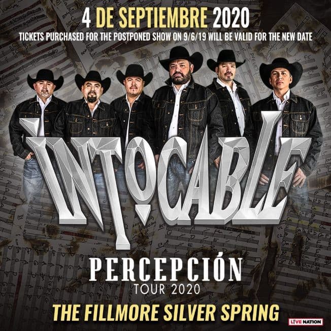 Event - Intocable en Concierto POSTPONED - Silver Spring, Maryland - September 4, 2020 | concert tickets