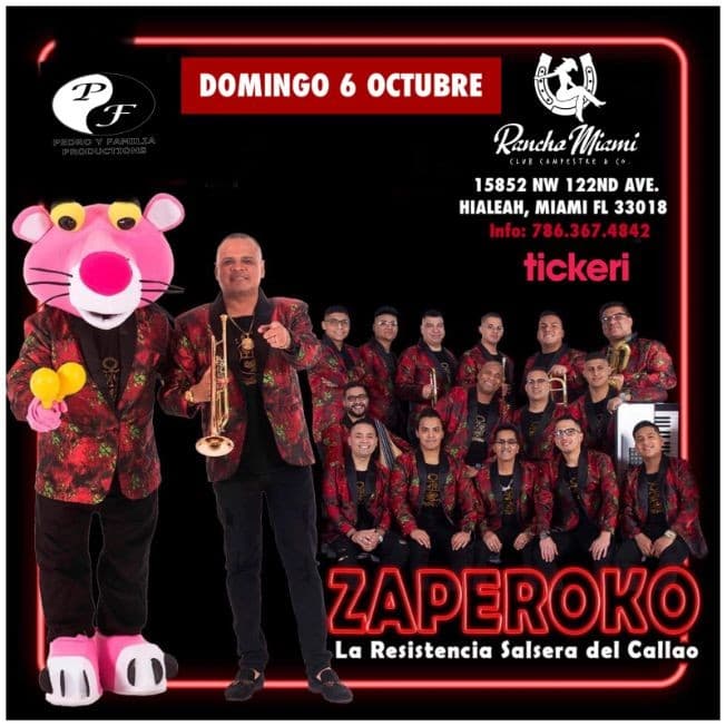 Event - Festival Salsa En El Barrio Con Zaperoko En Miami - Hialeah, Florida - October 6, 2019 | concert tickets