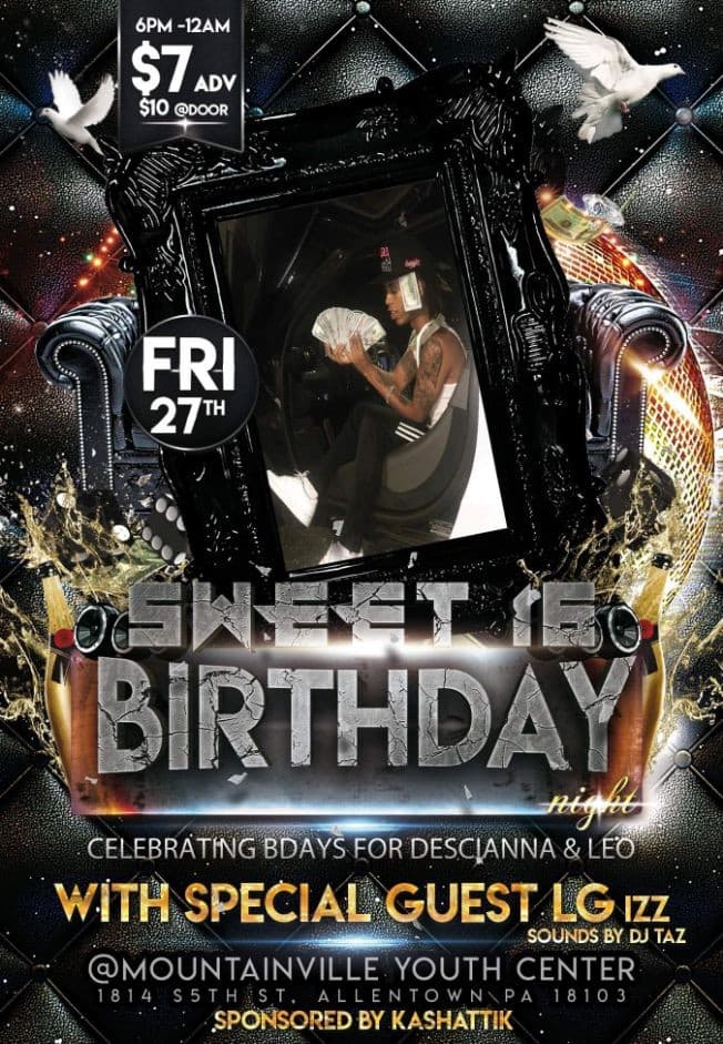 Event - Descianna & Leo’s Birthday Bash (LG IZZ performance) - Allentown, Pennsylvania - September 27, 2019 | concert tickets