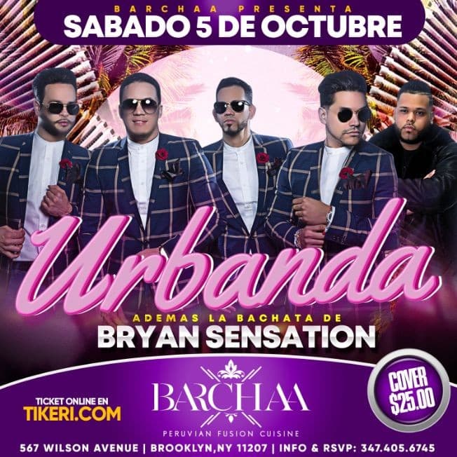 Event - URBANDA - BARCHAA LOUNGE - BROOKLYN, New York - October 5, 2019 | concert tickets