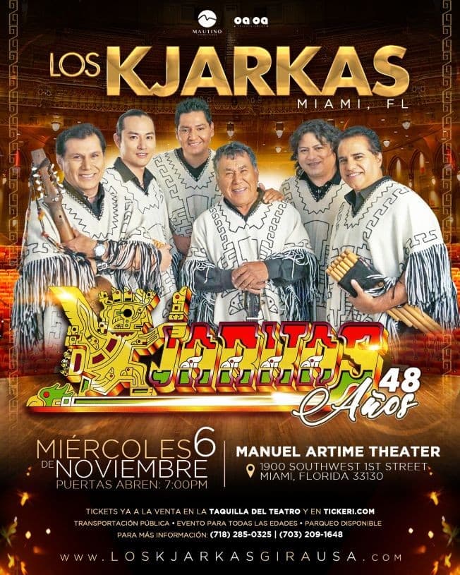 Event - Los Kjarkas en Miami,FL - Miami, Florida - 6 de noviembre de 2019 | concert tickets