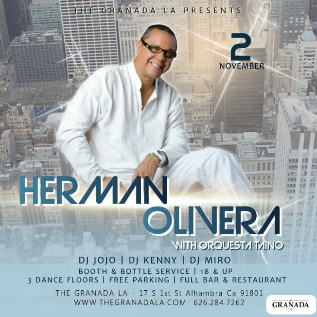 Event - Herman Olivera Live Salsa Concert - Alhambra, California - November 2, 2019 | concert tickets