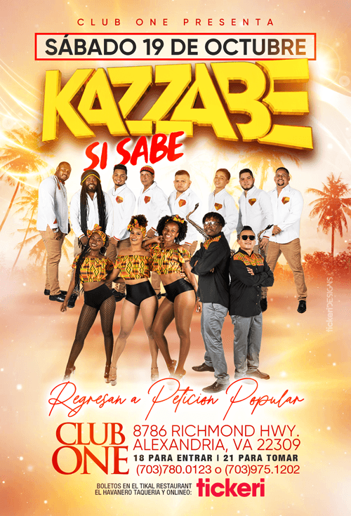 Event - Kazzabe en Alexandria,VA - Alexandria, Virginia - October 19, 2019 | concert tickets