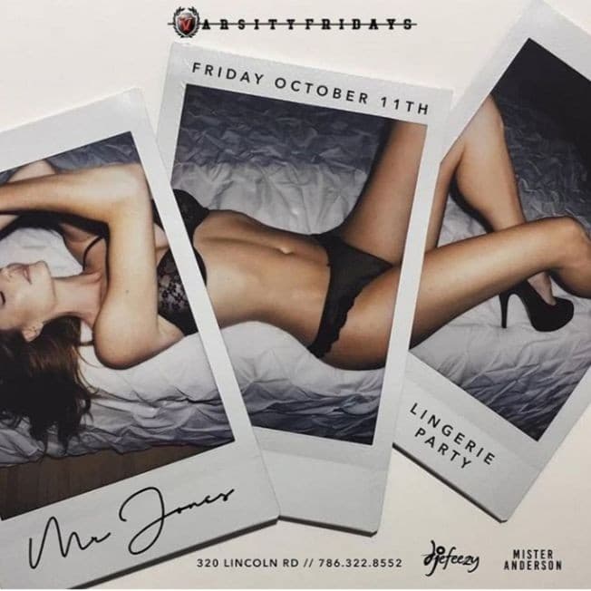 Event - Miami Carnvial Weekend Lingerie Party At Mr.Jones - Miami Beach, Florida - October 11, 2019 | concert tickets