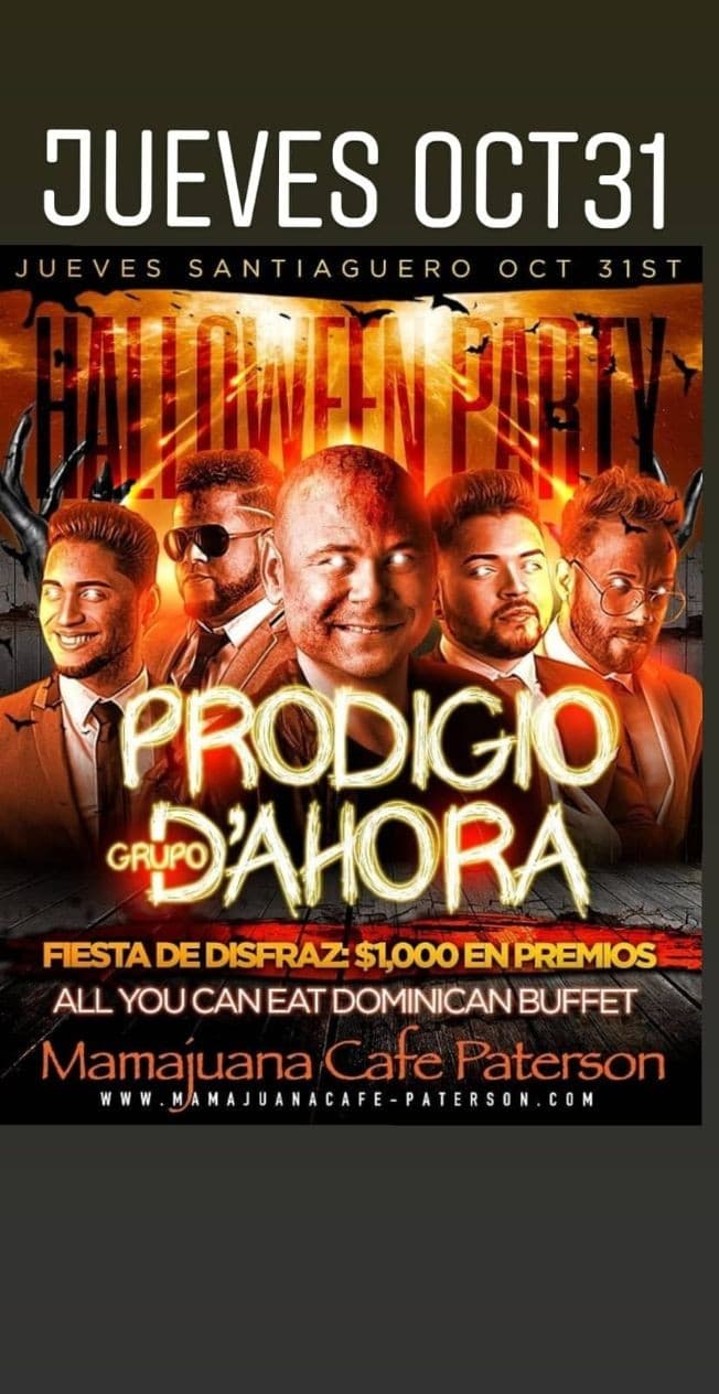 Event - Halloween Party con Prodigio y Grupo D'Ahora en Paterson NJ - Tampa, Florida - 31 de octubre de 2019 | concert tickets