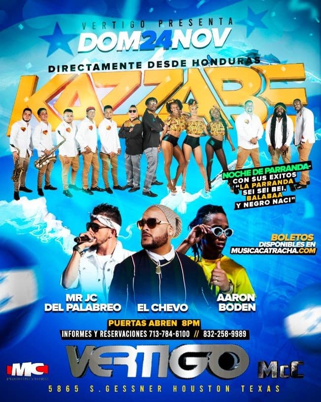 Event - Kazzabe - Vertigo Nightclub - Houston Texas - Houston, Texas - November 24, 2019 | concert tickets