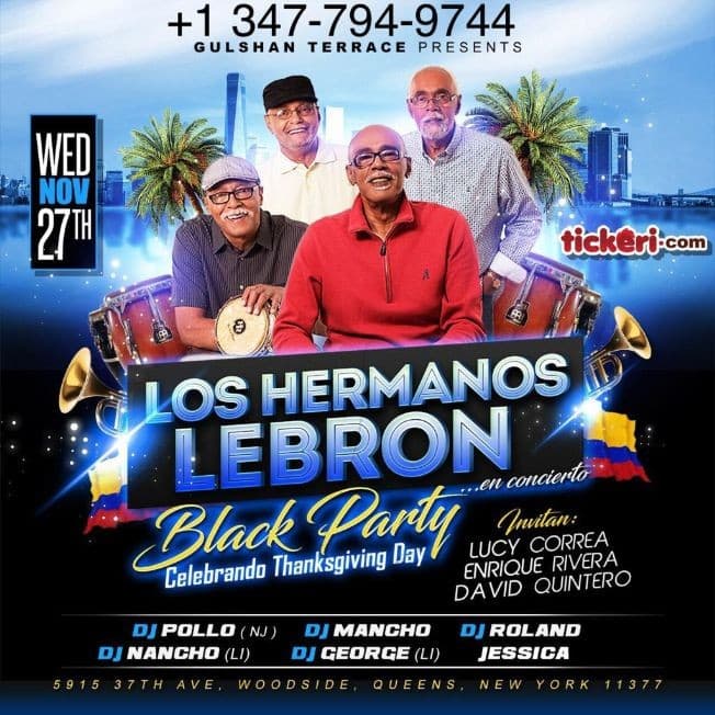 Event - Los Hermanos Lebron en Queens,NY - Woodside, New York - November 27, 2019 | concert tickets