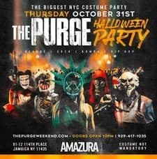 Event - The Purge Halloween Party At Amazura - Queens, New York - November 1, 2019 | concert tickets