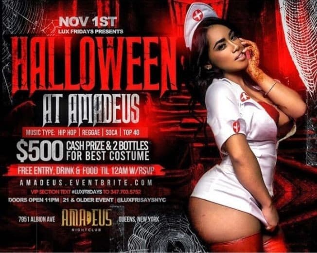 Event - Halloween Party At Amadeus Nightclub - Queens, New York - November 1, 2019 | concert tickets