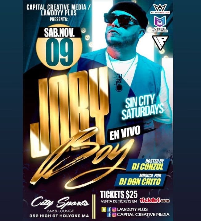 Event - Jory Boy Live - Holyoke, Massachusetts - November 9, 2019 | concert tickets
