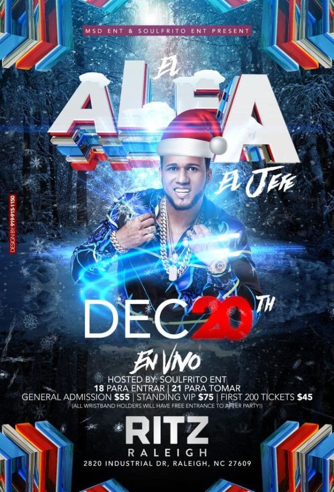 Event - El Alfa - Raleigh, North Carolina - November 30, 2019 | concert tickets