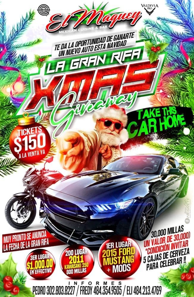 Event - La Gran Rifa Xmas 2019 - Ford Mustang! - Wilmington, Delaware - January 4, 2020 | concert tickets