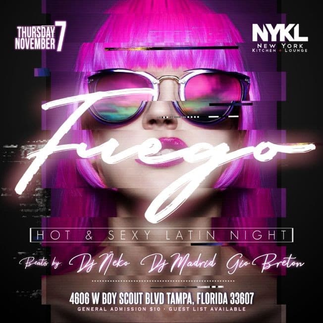 Event - Fuego Thursdays - Tampa, Florida - 7 de noviembre de 2019 | concert tickets