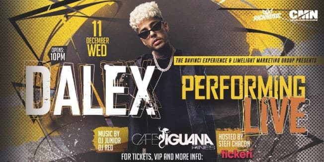 Event - DALEX - MIAMI, FL - LIVE IN CONCERT - Pembroke Pines, Florida - December 11, 2019 | concert tickets